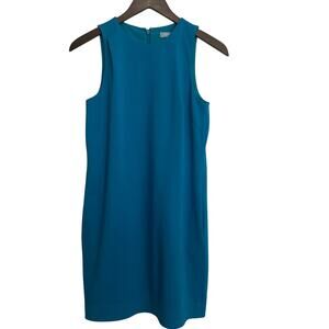 Antonio Melani Blue Round Neck Sleeveless Dress Sz 0 Career Church Summer